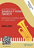 (piano part) Sonata in F minor - Euphonium or Trombone and Piano: TWV41:F1 (English Edition)
