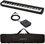 Pianoforte digitale Casio CDP-S110 Black con Custodia Morbida by MusicalStore2005®, alimentatore e pedale