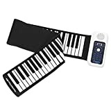 pianoforte pieghevole Tastiera Piano Elettronico Hand Roll Up Portatile Silicio 88 Keys USB con Batteria Integrata Agli Ioni di Litio ...