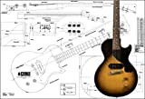 Plan of Gibson Les Paul Junior Chitarra Elettrica - Stampa su scala completa