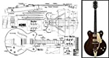 Plan of Gretsch Country Classic Archtop Chitarra Elettrica - Stampa su scala completa