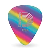 Planet Waves Rainbow Celluloid Guitar Picks 10 Pack, Light