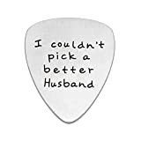 Plettro per chitarra San Valentino di compleanno e di anniversario di matrimonio per marito in acciaio INOX I Couldn't Pick ...