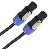 Plugger Câble HP Speakon mâle/mâle 1,5 mm²/6 m Noir