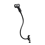 Podium Mic - Supporto per braccio per microfono, regolabile a collo di cigno, con morsetto di montaggio da tavolo, per ...