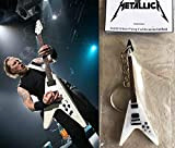Portachiavi Chitarra Gibson Flying V James Hetfield Metallica Bianco