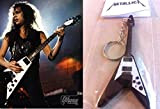Portachiavi Chitarra Gibson Flying V Kirk Hammett Metallica