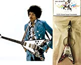 Portachiavi Chitarra Gibson Flying V Psichedelico Jimi Hendrix