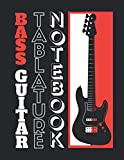 Premium Bass Guitar Tablature Notebook: Fast Learning.. Fast Playing: Blank Tab Sheets Book For Musicians, Song Writers, Educators and Students ...