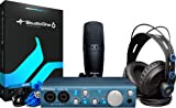 Presonus Audiobox Itwo Studio Bundle Scheda Audio USB, Daw, Microfono, Cuffie e Cavi, Nero/Blu