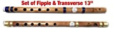 Principianti al professionista indiano di bambù flauto concerto scala naturale C 33 cm indiano bambù Bansuri Vansali Fipple e trasversale ...