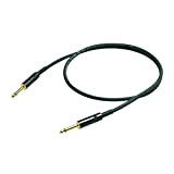 PROEL CHL100LU3 - Cavo audio professionale per Strumenti connessioni Jack Mono 6,3mm a Jack Mono 6,3mm - Sbilanciato, Nero (3mt)