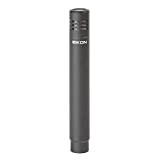 PROEL EIKON CM602 - Microfono professionale a condensatore polarizzato permanente per strumenti con supporto, Nero