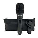 Proel EIKON DM220 - Microfono dinamico cardioide con filo e con interruttore on/off per canto, live. karaoke, Nero (DM220)