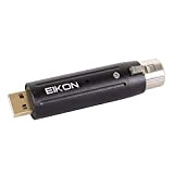 Proel EIKON EKUSBX1 - Adattatore Intefaccia Audio Professionale USB a Cannon XLR 3F Femmina per microfoni dinamici, Nero