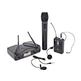 Proel EIKON WM700DKIT - Sistema microfonico Wireless con Ricevente + Bodypack + Archetto + Palmare + Pulce, Nero