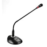 PROEL PA BMG2 - Microfono professionale da tavolo con base microfonica per chiese, conferenze, annunci con anello luminoso, interruttore on/off, ...