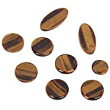 Pulsante per sassofono, 9 pezzi Pulsante per sassofono con inserti di grano in legno Accessori per strumenti di ricambio (marrone)