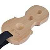 PUNK - Puntale in legno massello per violoncello, antiscivolo, Supporto a forma di violoncello con 3 fori
