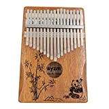 Rayzm Kalimba/Thumb Piano/Finger Piano con accessori, strumento portatile Marimba finger a 17 tasti per amanti della musica/principianti (mogano massello)