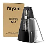 Rayzm Metronomo meccanico di alta precisione per tutti i tipi di strumenti musicali (pianoforte/tamburo / violino/chitarra / basso e strumenti ...
