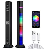 RGB Luce Ritmica Music, LED Voice-activated Pickup Rhythm Light, 40-Bit Barra Luminosa LED a Musica di Ritmo, USB e Alimentata ...