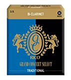 Rico Bb Ance per Clarinetto - Grand Concert Select Traditional Reeds for Clarinet - Balanced Spine & Tip with Traditional ...