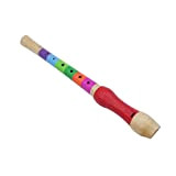 RiToEasysports Flauto, Legno Leggero educativo Giocattolo Flauto in Legno per Bambini Bambini Pratica(Multicolore)