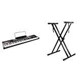 RockJam 88 Principiante Tasto di Pianoforte Digitale, Tastiera del Pianoforte Fullsize Semiweighted Chiavi Leggio & Xfinity Doublebraced Pre Assemblato Basamento ...