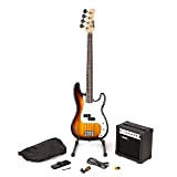 Rockjam RJBG01-SK-SB BASSATA FULL Size Bass Guitar Super Kit con amplificatore per chitarra Guitar Tuner Guitar Stand Guitar Bag e ...