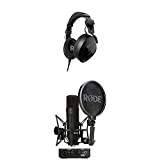 RØDE Bundle NTH-100 Headphones, NT1 & AI-1 Complete Studio Kit for Professional Home Studio Recording