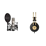 Rode Microphones NT1A Microfono a diaframma largo per studi di registrazione/podcast & AKG K92 Closed Back Cuffie di Monitoraggio ad ...