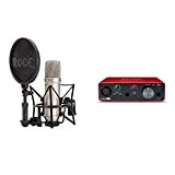 Rode Microphones NT1A Microfono a diaframma largo per studi di registrazione/podcast, 19 x 5 x 5cm & Focusrite MOSC0024 Scarlett ...