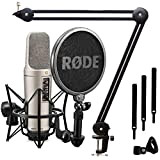 Rode NT2-A - Set microfono a condensatore + keepdrum MS138 con asta da tavolo