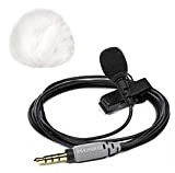 Rode SmartLav+ - Microfono lavalier + protezione antivento in pelliccia Keepdrum WS05, colore: Bianco