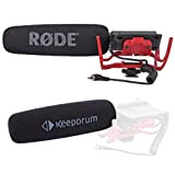 Rode VideoMic Rycote - Microfono direzionale per fotocamera + protezione antipop Keepdrum KDWSVM