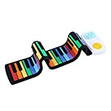 Roll Up Piano, Tastiera per pianoforte Tastiera a 49 tasti Tastiera elettronica per pianoforte Tastiera per pianoforte in silicone per ...