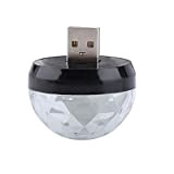 Rosilesi 3W RGBW Mini USB Luce da Discoteca Telefono Cellulare Luce Magica a Sfera in Cristallo Portatile per Discoteca Party ...