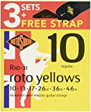 Rotosound R10Vp Value Pack R10 (3 Sets R10 + Free Strap)