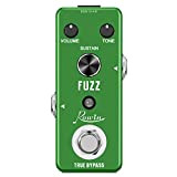 Rowin Fuzz LEF-306 - Distorsore classico, Effetto a pedale per chitarra elettrica e basso, True Bypass