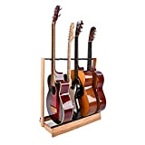 Saintfield Studios, Espositore per chitarre in legno, per chitarre acustiche, elettriche e bassi, per casa o studio, supporto multiplo in ...