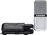 Samson Go Mic - Microfono a condensatore USB portatile con clip - argento, SAGOMICHD