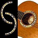 Santafe RS-242SA - Adesivi per chitarra acustica, motivo"Soundhole Rosette"