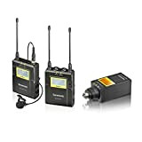 Saramonic UWMIC9 UHF Wireless Lavalier + trasmettitore XLR Sistema di microfono con trasmettitore Bodypack + microfono Lav Mic, XLR Plug-inTransmitter, ...