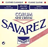 Savarez 500CR Corde per Chitarra Classica New Cristal Corum Set 500Cr Tensione Standard, Cantini New Cristal Corum Bianchi, Bassi Corum ...