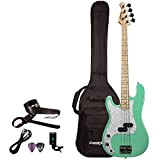 Sawtooth EP Series basso elettrico Bass Guitar with Gig Bag & Accessories Surf Green - Left-Handed