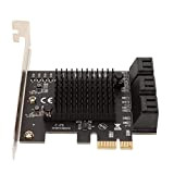 Scheda di espansione SATA PCIE da 3.0 a 6 porte, scheda PCIE SATA 6 porte, penna dorata, materiale PCB, larghezza ...