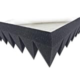 Schiuma fonoassorbente a piramide autoadesiva, per isolamento acustico, 100 x 50 x 7