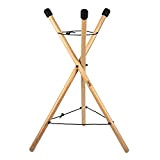 Sela SE 198 Handpan Stand, supporto rullante, supporto a percussione, pieghevole, in legno di faggio, regolabile in altezza