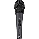 SENNHEISER E825S Microfono Professionale Dinamico Cardioide ideale per voce, strumenti ed amplificazione nei club, Completo d'interruttore on/off, Nero